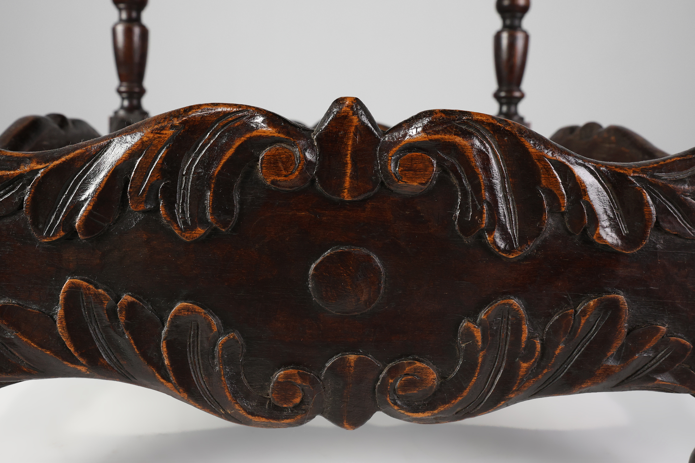 Oak carved square Side Table, Belgium 18th Centurythumbnail